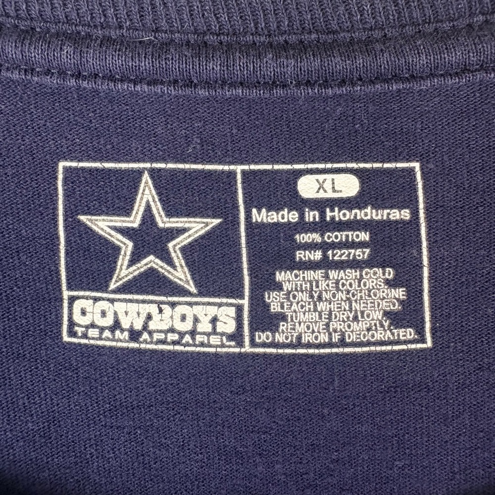 Cowboys Team Apparel XL Navy Blue Long Sleeve Dallas Cowboys NFC East Graphic T - Picture 3 of 8